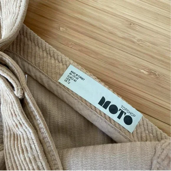 NWOT Topshop Moto Corduroy Overall Dress - Picture 4 of 4